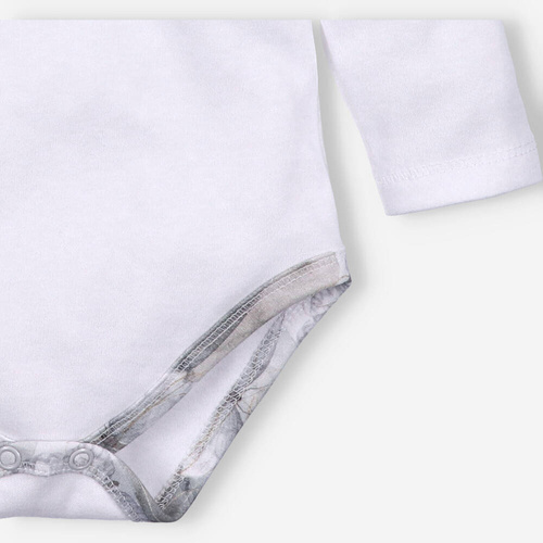 Butterflies Body z bawełny organicznej Nini biały