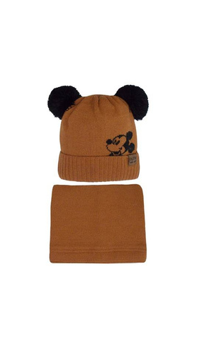 46-434 Czapka + komin Zestaw dziecięcy AJS mix-kolor