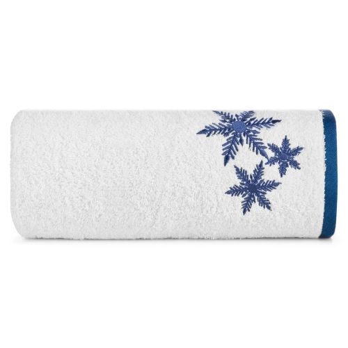 Carol 01 ręcznik świąteczny gwiazdki Eurofirany biały