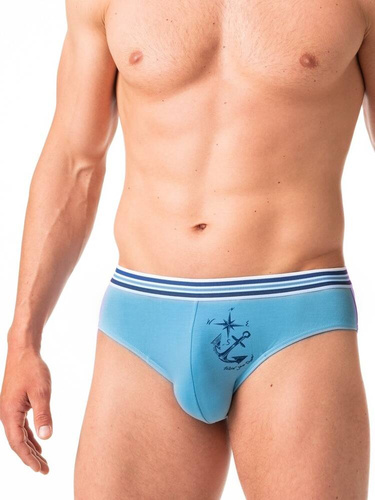 MPP 779 Slipy męskie 2-pak Key granatowy niebieski