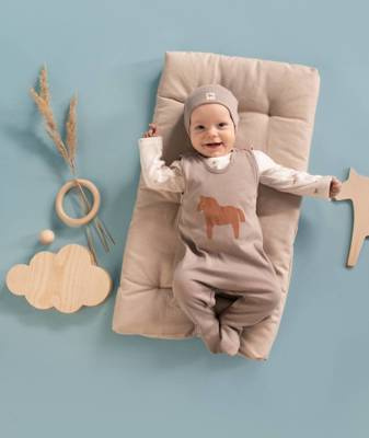 Wooden Pony Śpiochy niemowlęce Pinokio - beż