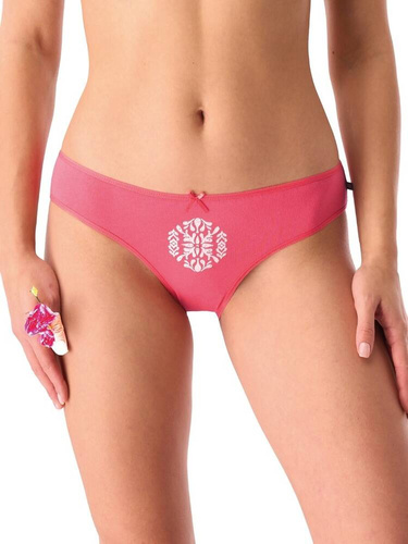 LPR 721  A'2 Figi damskie 2-pak Key koralowy niebieski