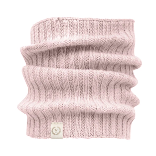 Komin z wełny merino Yosoy pudrowy róż  – dziecięcy, termoaktywny i hipoalergiczny
