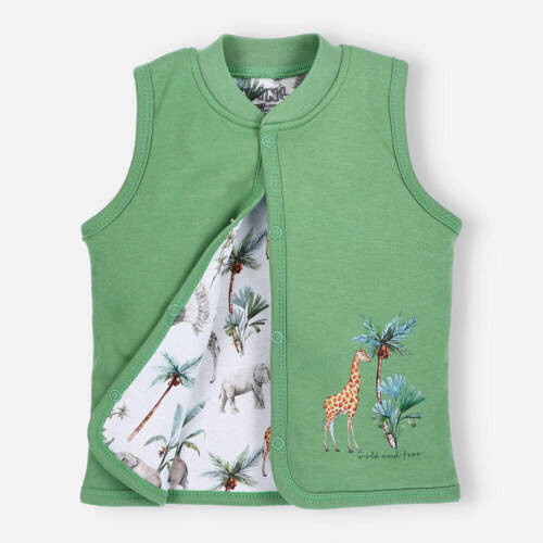 Safari Adventure Kamizelka z bawełny organicznej Nini - zielona