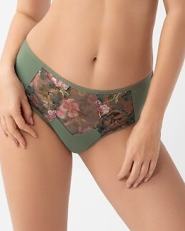 K 941 Delaila Figi brazyliany Gorsenia – z siateczki i haftowanego tiulu