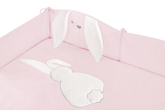 "TUPTUŚ" Pościel 3-elementy Belisima - róż 