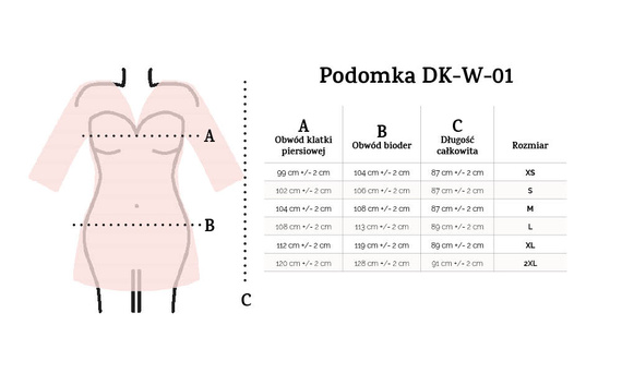 DK-W-01 Podomka Szlafrok Damski Dkaren - czarny