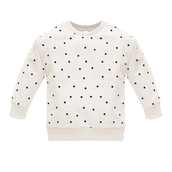 Tres Bien Bluza wciągana Pinokio - ecru groszki
