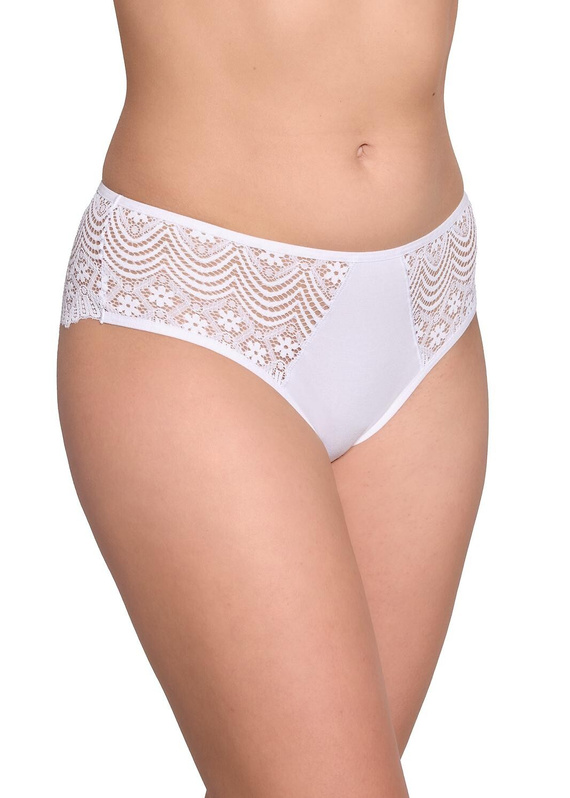 Gabidar 212 szorty damskie koronkowe bawełniane wygodne-białe