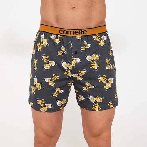 Cornette 881/04 Classic Bokserki męskie 100% Bawełna Grafitowe w Osy