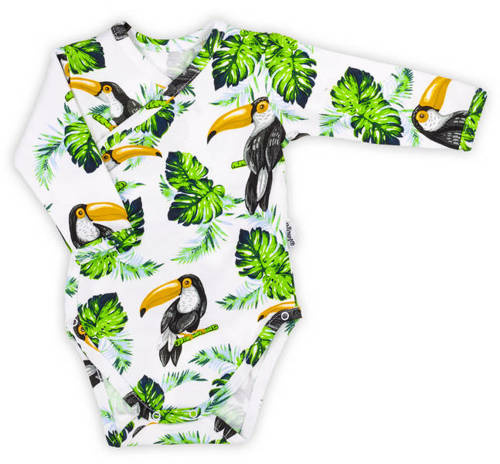 186098 Tukan Kopertowe Body z długim rękawem Nicol - wzór