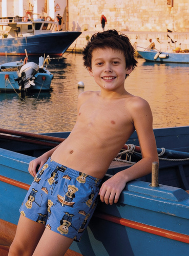 Bokserki chłopięce Cornette 714/07 715/07 100% bawełna wzorzyste