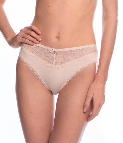 L-VIS1561 BI A'2 Figi Damskie Lama czarny beżowy