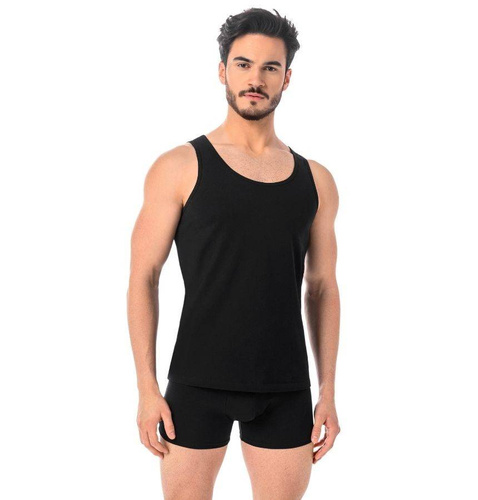 1301 Eli Podkoszulek Męski Bawełniany Teyli - czarny