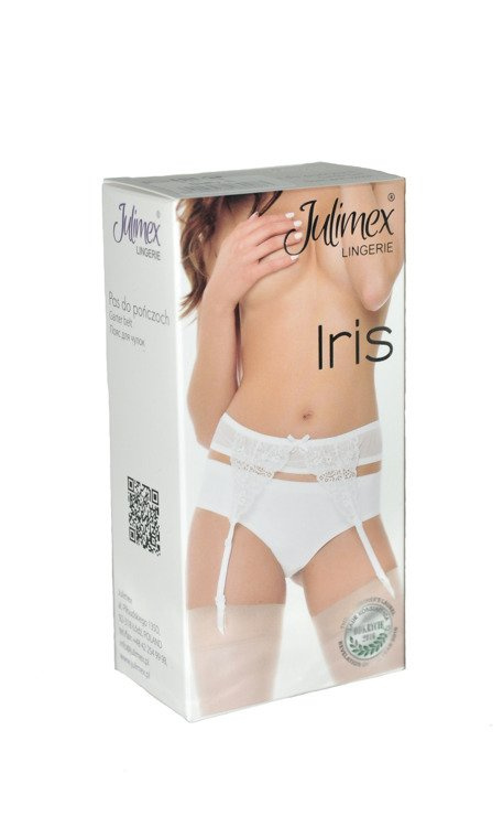 Iris Pas do pończoch Julimex - biały