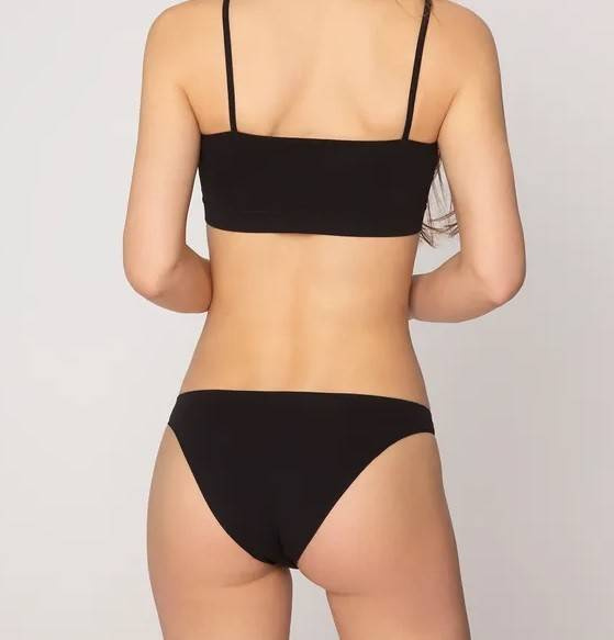 41645 Tanga Sensual Skin Figi bezszwowe Gatta- czarny