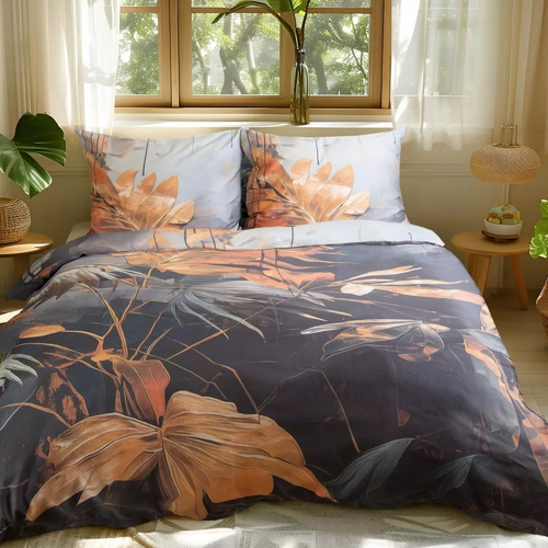 12402 Pościel satynowa liście Darymex satynlove premium