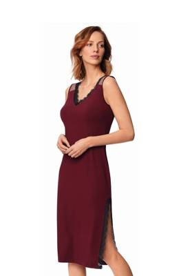 Zafira By Night Koszulka Nocna NIPPLEX- burgund