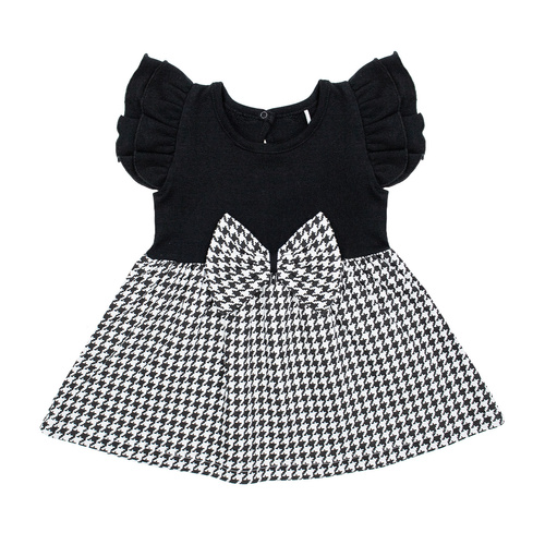 198165 Viki Sukienka z krótkim rękawem Nicol - czarny