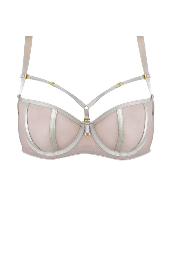 19120 Naked Biustonosz balkonetka Mediolano beżowy