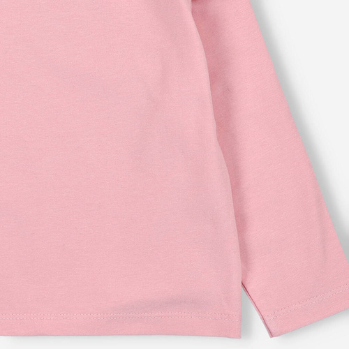 BOB-0003 dziewczęca bluzka z długim rękawem By o Baby różowy