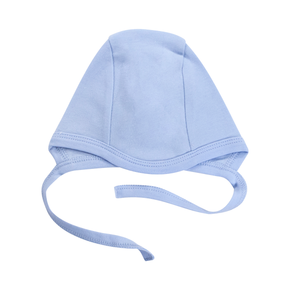 CKB008 Basic Czapka niemowlęca wiązana Mamatti - niebieski
