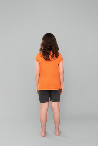 Blonde Piżama dziewczęca Italian Fashion - pomarańcz/ciemny melanż