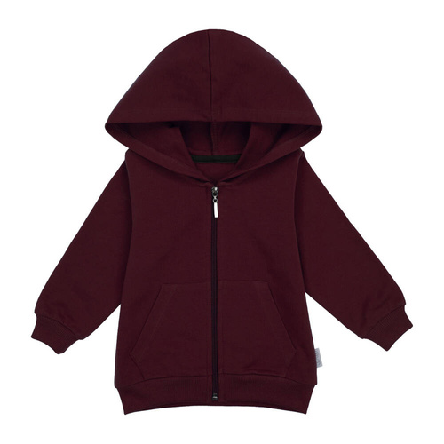 169540 Bluza dresowa z kapturem Nicol - bordowy