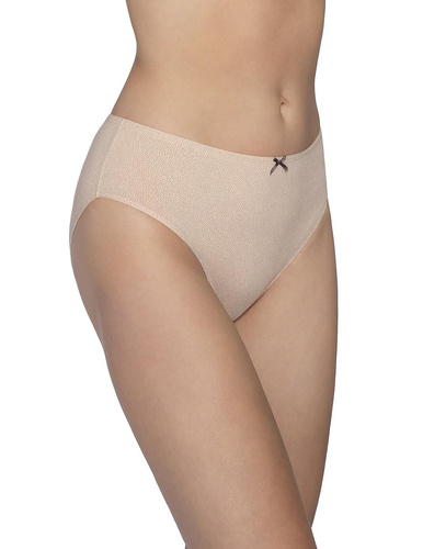 Figi L-120 BI-104 Lama beżowe – Bawełniane, klasyczny krój, 3 sztuki