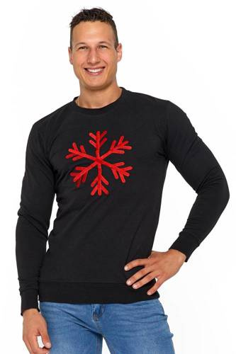 OBS4000-001 Bluza męska świąteczna Moraj - czarny