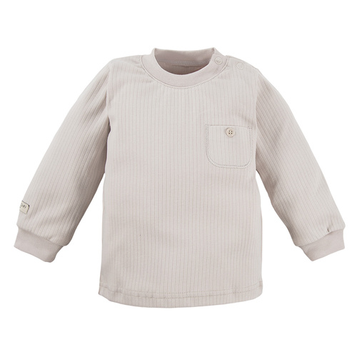 Bluzka wciągana z kieszonką "SIMPLY COMFY" Eevi-beżowa