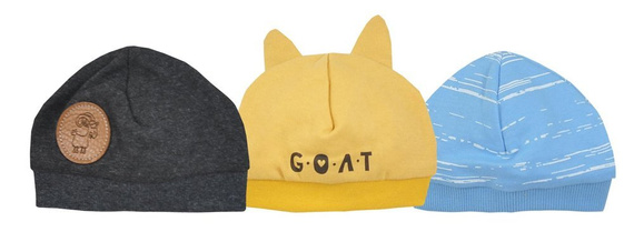 Mountains Czapka niemowlęca z uszkami Koala- żółty