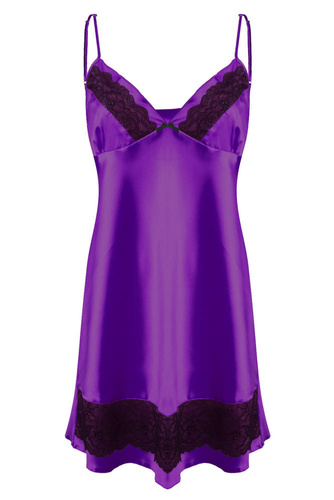 Iris Halka satynowa koszulka damska DKaren - fiolet