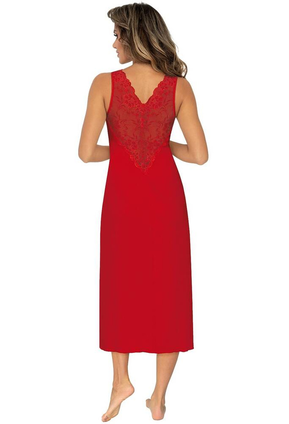 Kristina Long koszulka nocna Donna -czerwony