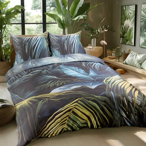 12403 Pościel satynowa liście Darymex satynlove premium