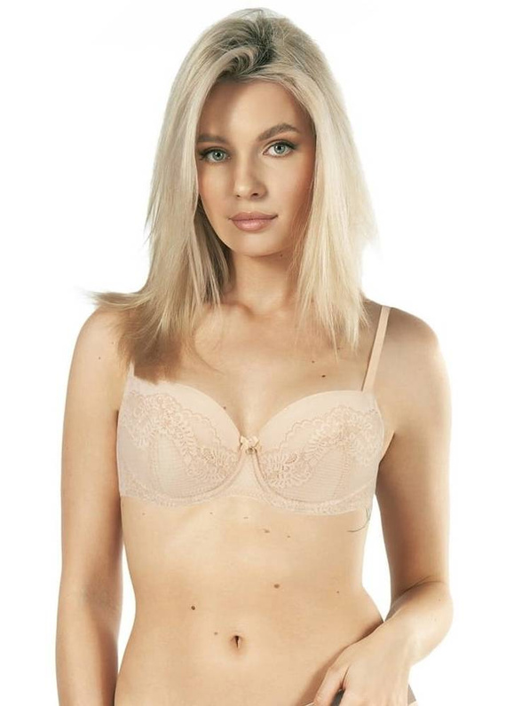 Casilda ll Biustonosz push-up Nipplex- beżowy