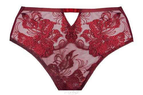 Figi Unikat Marissa bordo koronkowe eleganckie wygodne damskie