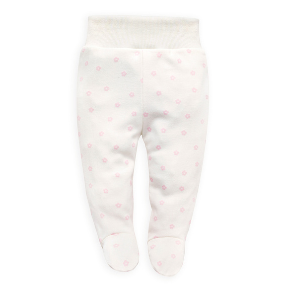 Lovely Day Półśpiochy niemowlęce Pinokio - ecru kwiatki