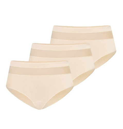 1126-3 Vera Wielopak Figi z wysokim stanem Teyli - beżowy