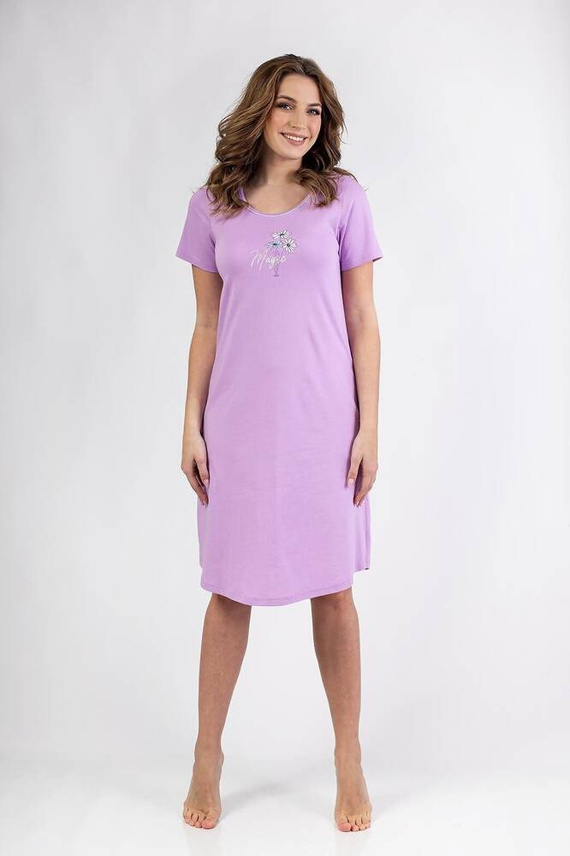 154 Koszula nocna Regina -fioletowy