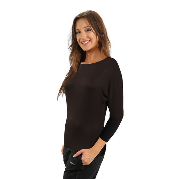 Andrea Bluzka damska kimono Sesto Senso brązowy