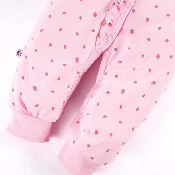 Strawberry & Love Pajac bez stópek Eevi - różowy