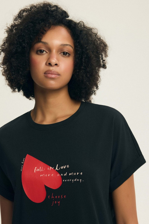 Koszula nocna Elain 44496 Henderson – 100% bawełna, serduszka