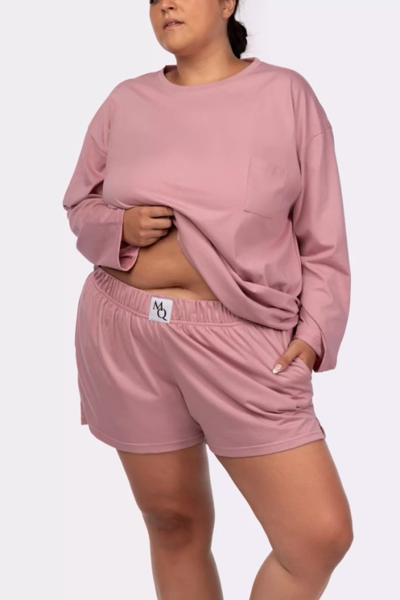 Joy longsleeve Piżama damska Mona pink