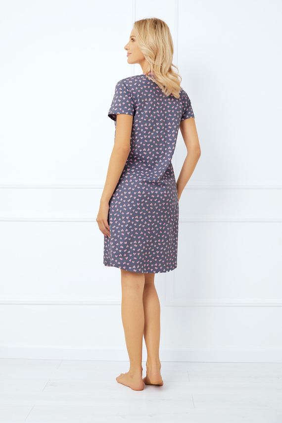 Tiana koszula nocna i do karmienia, krótki rękaw Italian Fashion - druk