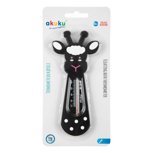 ALA0494 Termometr kąpielowy owca Akuku czarny