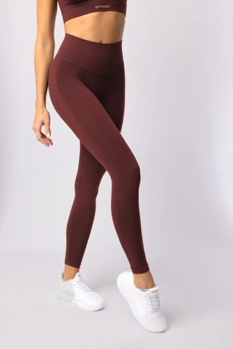 Legginsy damskie SPAIO Flex Innergy 2.0 burgund– seamless, wsparcie regeneracji