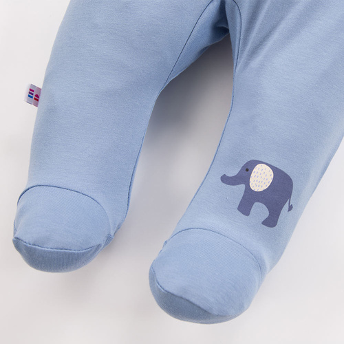 Elephant Półśpiochy bawełniane Eevi - niebieskie