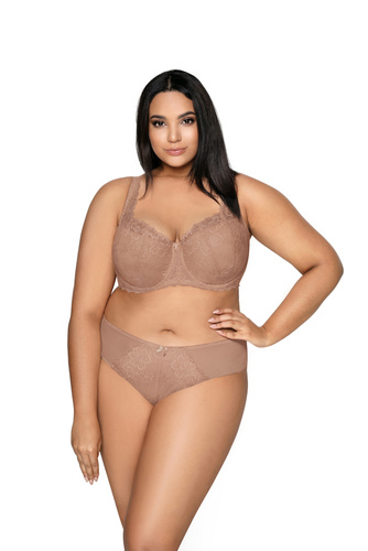 M-053/22 Carmela Big Biustonosz Usztywniany Mat- capuccino