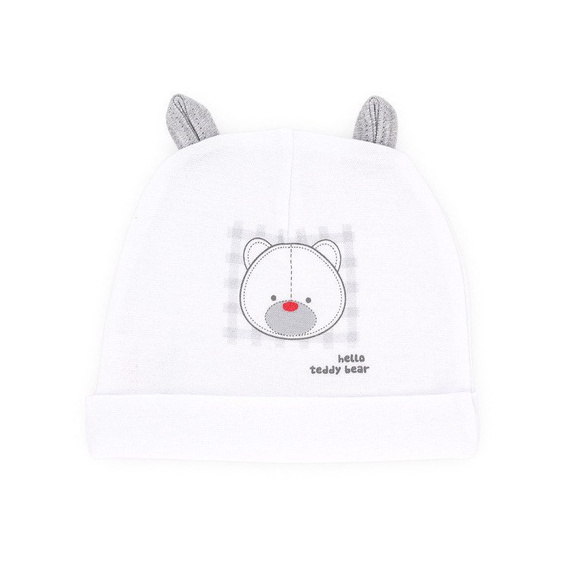 Czapka niemowlęca "WHITE ORGANIC" Makoma 